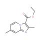 Ethyl 2,7-dimethyl-imidazo[1,2-a]pyridine-3-carboxylate (CAS 81448-48-8) - chemical structure image
