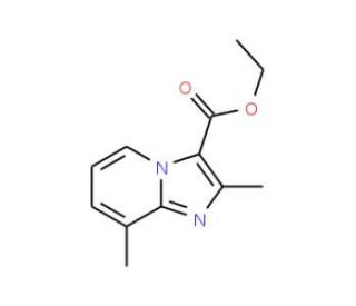 Ethyl 2,8-dimethylimidazo[1,2-a]pyridine-3-carboxylate - chemical structure image