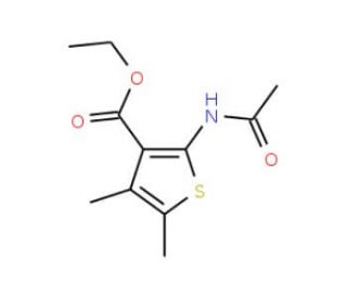 Ethyl 2-(acetylamino)-4,5-dimethylthiophene-3-carboxylate - chemical structure image