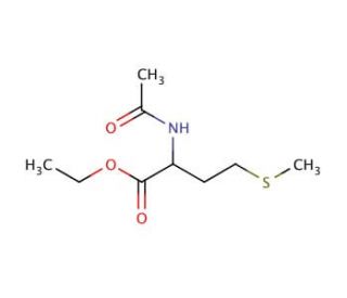 Ethyl 2-(acetylamino)-4-(methylsulfanyl)butanoate (CAS 33280-93-2) - chemical structure image
