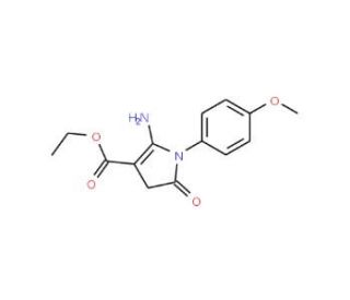 ethyl 2-amino-1-(4-methoxyphenyl)-5-oxo-4,5-dihydro-1H-pyrrole-3-carboxylate - chemical structure image