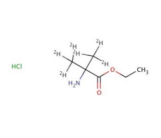 Ethyl 2-Amino-2-methyl-1-propionate-d6 Hydrochloride (CAS 1189862-01-8) - chemical structure image