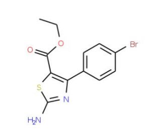 Ethyl 2-amino-4-(4-bromophenyl)thiazole-5-carboxylate (CAS 834885-05-1) - chemical structure image