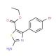 Ethyl 2-amino-4-(4-bromophenyl)thiazole-5-carboxylate (CAS 834885-05-1) - chemical structure image