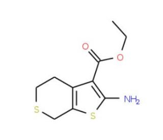 ethyl 2-amino-4,7-dihydro-5H-thieno[2,3-c]thiopyran-3-carboxylate - chemical structure image