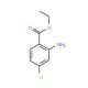 Ethyl 2-amino-4-chlorobenzoate (CAS 60064-34-8) - chemical structure image