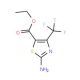 Ethyl 2-amino-4-(trifluoromethyl)-1,3-thiazole-5-carboxylate (CAS 344-72-9) - chemical structure image