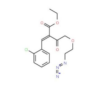 Ethyl (2-Azidoethoxy)aceto-2-(2-chlorophenylmethlene)acetate (CAS 837427-86-8) - chemical structure image