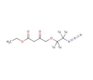 Ethyl (2-Azidoethoxy-d4)acetoacetate (CAS 1189691-91-5) - chemical structure image