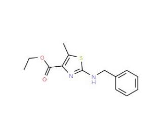 ethyl 2-(benzylamino)-5-methyl-1,3-thiazole-4-carboxylate - chemical structure image
