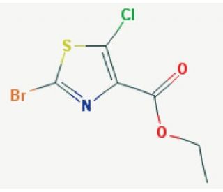 Ethyl 2-bromo-5-chloro-1,3-thiazole-4-carboxylate (CAS 425392-44-5) - chemical structure image
