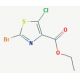 Ethyl 2-bromo-5-chloro-1,3-thiazole-4-carboxylate (CAS 425392-44-5) - chemical structure image