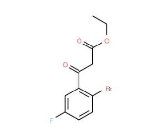 Ethyl (2-bromo-5-fluorobenzoyl)acetate (CAS 1020058-49-4) - chemical structure image