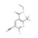 Ethyl 2-chloro-3-cyano-6-(trifluoromethyl)pyridine-5-carboxylate (CAS 175277-73-3) - chemical structure image
