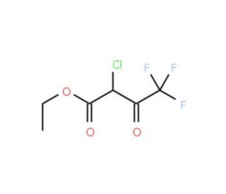 Ethyl 2-chloro-4,4,4-trifluoroacetoacetate (CAS 363-58-6) - chemical structure image
