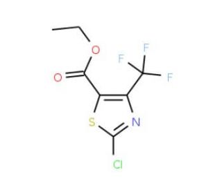 Ethyl 2-chloro-4-(trifluoromethyl)-1,3-thiazole-5-carboxylate (CAS 72850-52-3) - chemical structure image
