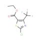 Ethyl 2-chloro-4-(trifluoromethyl)-1,3-thiazole-5-carboxylate (CAS 72850-52-3) - chemical structure image