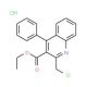 ethyl 2-(chloromethyl)-4-phenylquinoline-3-carboxylate hydrochloride (CAS 126334-84-7) - chemical structure image