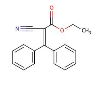 Ethyl 2-cyano-3,3-diphenylacrylate (CAS 5232-99-5) - chemical structure image