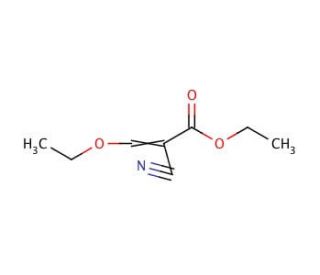 Ethyl 2-cyano-3-ethoxyacrylate (CAS 94-05-3) - chemical structure image