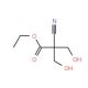Ethyl 2-cyano-3-hydroxy-2-(hydroxymethyl)-propanoate - chemical structure image