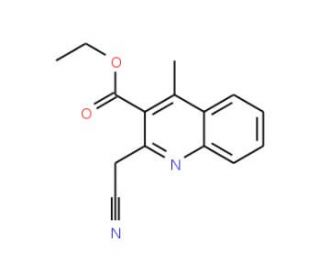 ethyl 2-(cyanomethyl)-4-methylquinoline-3-carboxylate - chemical structure image