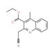 ethyl 2-(cyanomethyl)-4-methylquinoline-3-carboxylate - chemical structure image