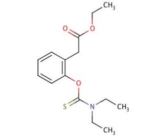 Ethyl [2-Diethylaminothiocarboxyl)]phenylacetate (CAS 1076198-04-3) - chemical structure image