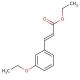 Ethyl 2-ethoxycinnamate (CAS 50636-22-1) - chemical structure image