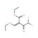 Ethyl 2-(ethoxymethylidene)-4,4-difluoro-3-oxobutanoate (CAS 176969-33-8) - chemical structure image