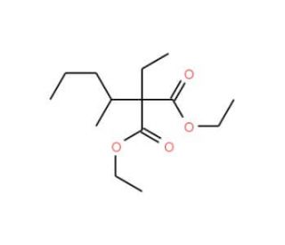 Ethyl 2-Ethyl-2-(1-methylbutyl)malonate (CAS 76-72-2) - chemical structure image