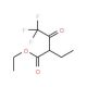 Ethyl 2-ethyl-4,4,4-trifluoro-3-oxobutyrate (CAS 3854-50-0) - chemical structure image