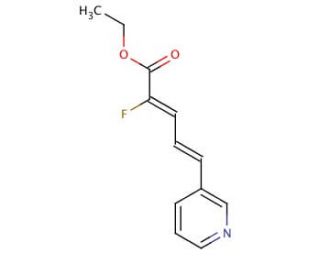 Ethyl 2-Fluoro-5-(3-pyridyl)penta(2-Z,4-E)dienoate - chemical structure image