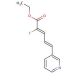 Ethyl 2-Fluoro-5-(3-pyridyl)penta(2-Z,4-E)dienoate - chemical structure image