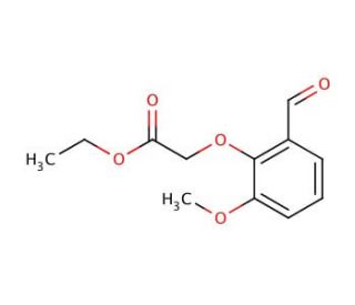 Ethyl (2-formyl-6-methoxyphenoxy)acetate - chemical structure image