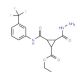 Ethyl 2-(hydrazinocarbonyl)-3-([3-(trifluoromethyl)anilino]carbonyl)cyclopropanecarboxylate - chemical structure image