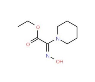 Ethyl 2-(hydroxyimino)-2-piperidinoacetate (CAS 120209-12-3) - chemical structure image