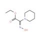 Ethyl 2-(hydroxyimino)-2-piperidinoacetate (CAS 120209-12-3) - chemical structure image