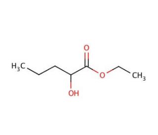 Ethyl 2-hydroxyvalerate (CAS 6938-26-7) - chemical structure image