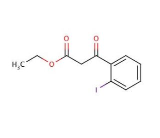 Ethyl (2-iodobenzoyl)acetate (CAS 90034-85-8) - chemical structure image