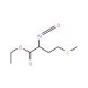 Ethyl 2-isocyanato-4-(methylthio)butyrate (CAS 64505-12-0) - chemical structure image