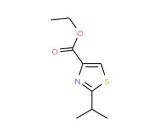 Ethyl 2-isopropyl-1,3-thiazole-4-carboxylate (CAS 133047-44-6) - chemical structure image