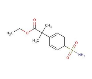 Ethyl 2-Methyl-2-(4-sulfamoylphenyl)propionate (CAS 374067-94-4) - chemical structure image