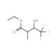 Ethyl 2-methyl-3-hydroxy-4,4,4-trifluorobutyrate (CAS 91600-33-8) - chemical structure image