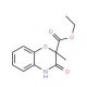 Ethyl 2-methyl-3-oxo-3,4-dihydro-2H-1,4-benzoxazine-2-carboxylate (CAS 154365-33-0) - chemical structure image