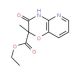 Ethyl 2-methyl-3-oxo-3,4-dihydro-2H-pyrido[3,2-b][1,4]oxazine-2-carboxylate - chemical structure image