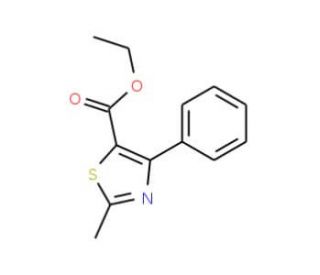 ethyl 2-methyl-4-phenyl-1,3-thiazole-5-carboxylate (CAS 32043-95-1) - chemical structure image