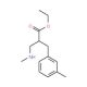 Ethyl 2-methylaminomethyl-3-m-tolyl-propionate - chemical structure image