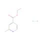 Ethyl 2-methylpyridine-4-carboxylate hydrochloride (CAS 65550-32-5) - chemical structure image