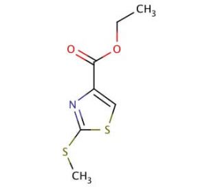 Ethyl 2-(methylthio)-1,3-thiazole-4-carboxylate - chemical structure image